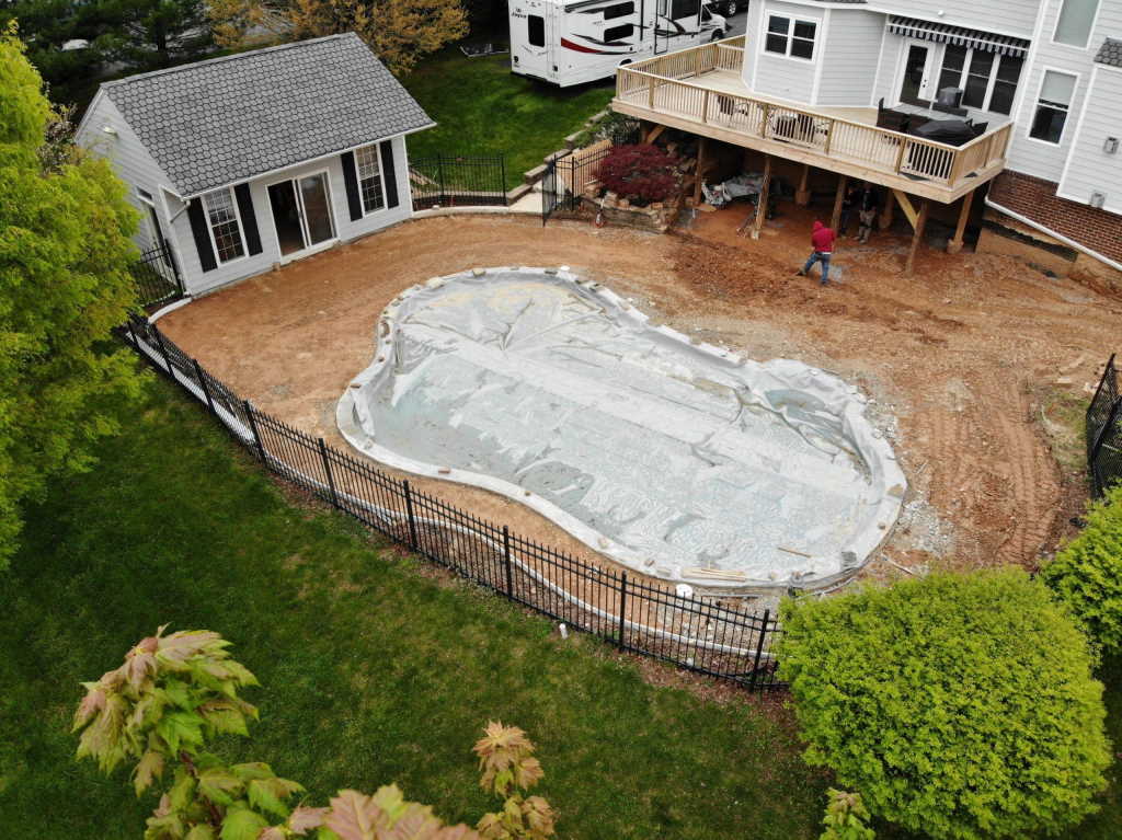 Concrete Pool Deck - Before