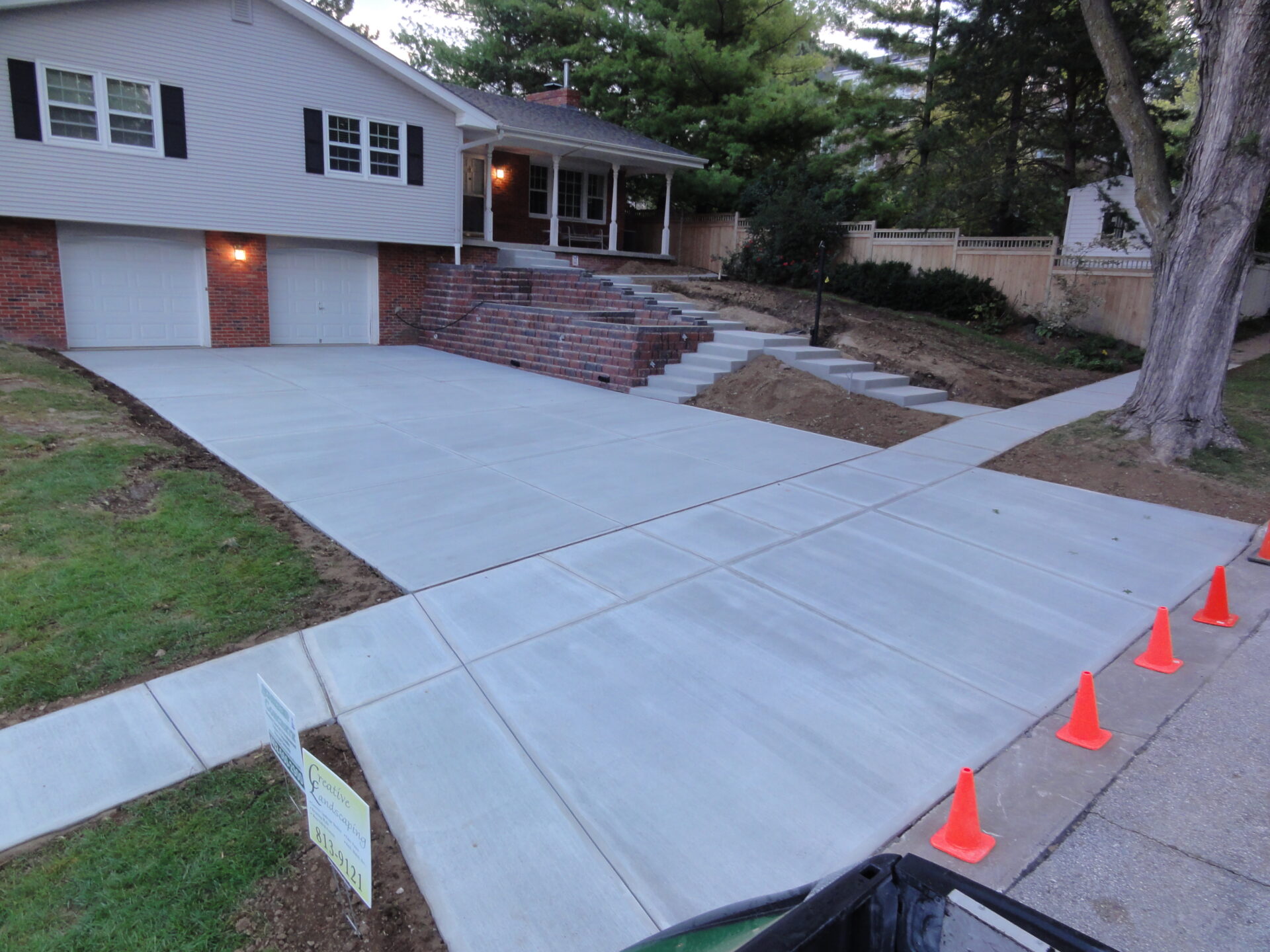 Traditional Concrete driveway